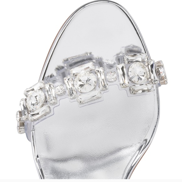 Christian Louboutin just jewel just nothing heels silver gem rhinestone - Picture 8 of 8